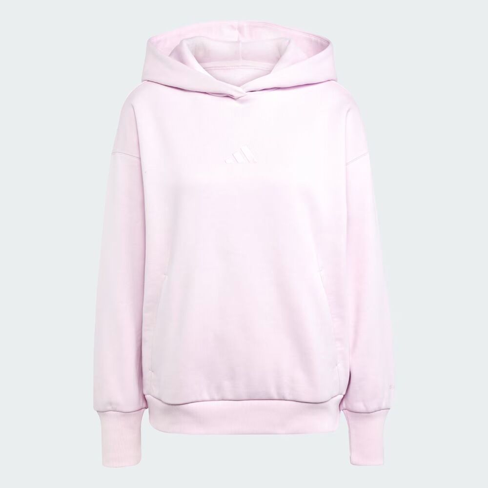 Adidas Womens All Szn Boyfriend Fleece Hoodie Clear Pink XL NWT